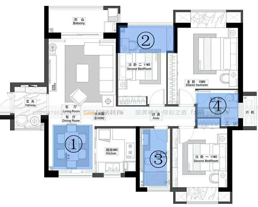福州裝修公司-香開新城平面設(shè)計(jì)方案 福州裝修公司-香開新城平面設(shè)計(jì)方案