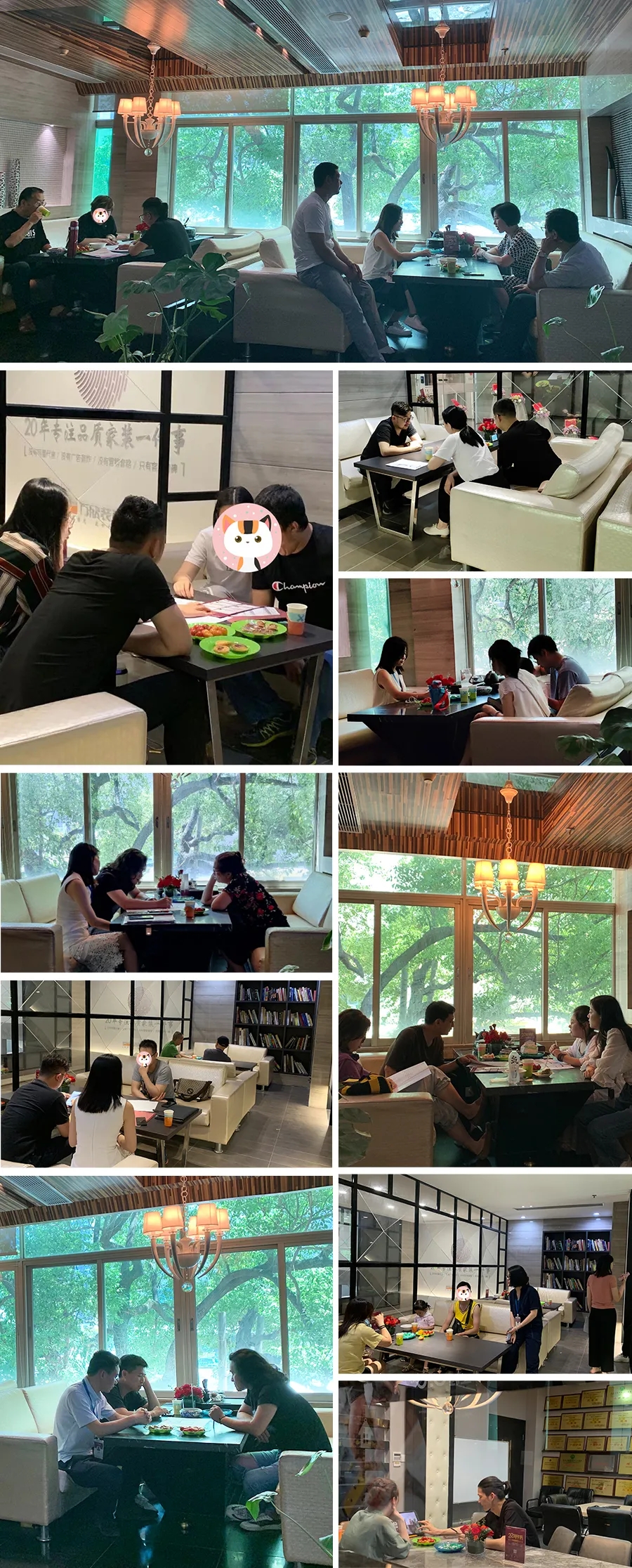 業(yè)主與設(shè)計(jì)師交談